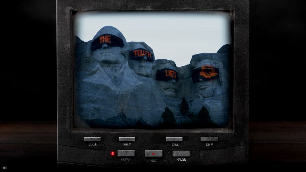 A screenshot from Call of Duty: Black Ops 6's first teaser video as featured in the website, thetruthlies.com.