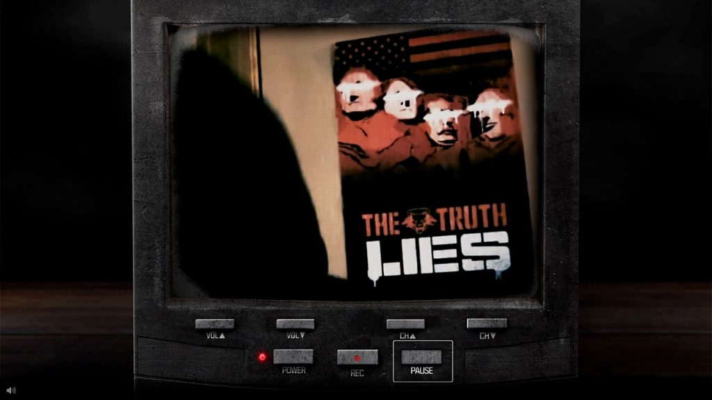 A screenshot from Call of Duty: Black Ops 6's second teaser video as featured in the website, thetruthlies.com.